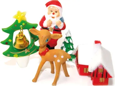 4er Set Weihnachtsaccessoires