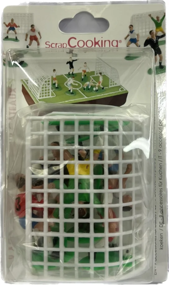9 Stk. Deko Fussballfiguren