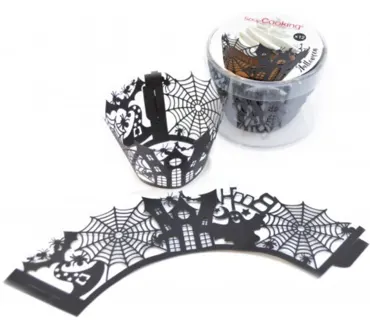 12 Stk. Cupcake-Wrappers Halloween