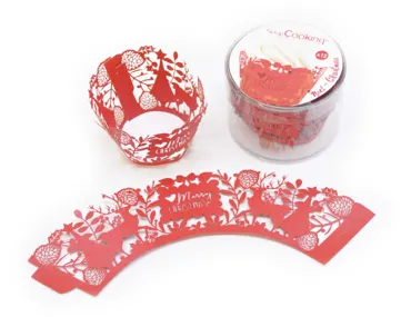 12 Stk. Cupcake-Wrappers Weihnachten