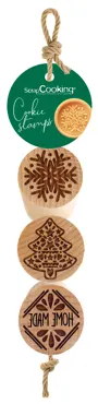 3 Mini-Cookie Stempel Schneeflocke, Tanne, Home Made