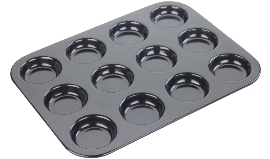 12er Backform Muffin flach 35.5x27.2x2.3cm Antihaft