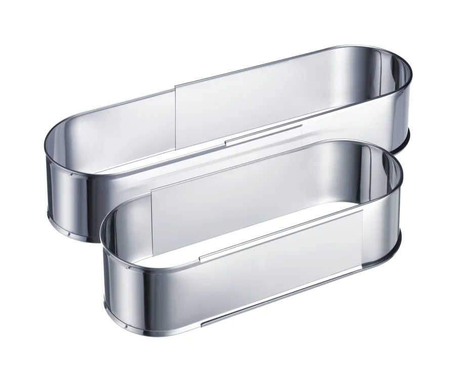 Ovale Backform, ausziehbar von 27 - 40cm, 27x9.5x7cm