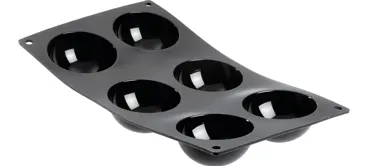 Moul Flex Backform 17.5x30cm für 6 Halbkugeln