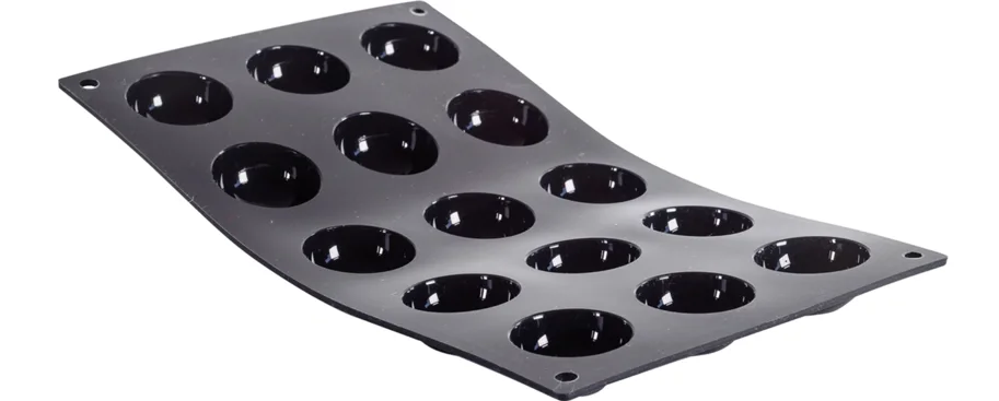 Moul Flex Backform 17.5x30cm für 15 Halbkugeln