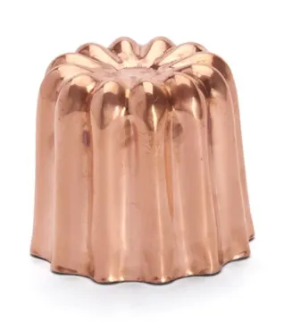 Kuchenform Cannelés Kupfer D:3.5cm H:3cm