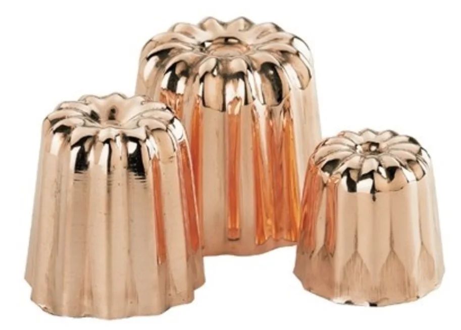 Kuchenform Cannelés Kupfer D:3.5cm H:3cm
