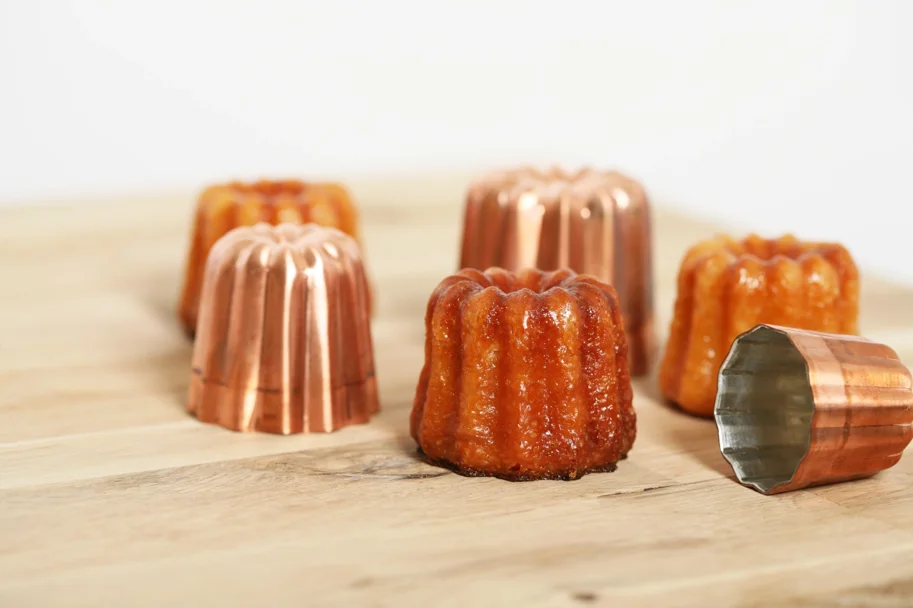 Kuchenform Cannelés Kupfer D:3.5cm H:3cm