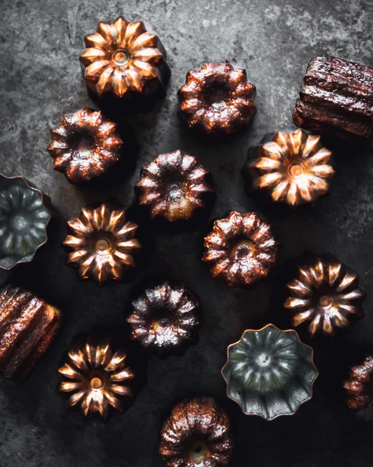 Kuchenform Cannelés Kupfer D:3.5cm H:3cm