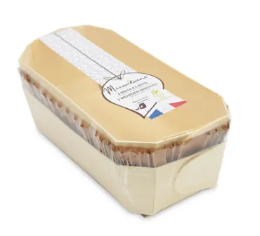 2 Stk. Cakebackform 24x11cm aus Holz mit 4 Backpapier