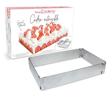 Backform ausziehbar Min. 27x18cm Max. 52x37cm Edelstahl