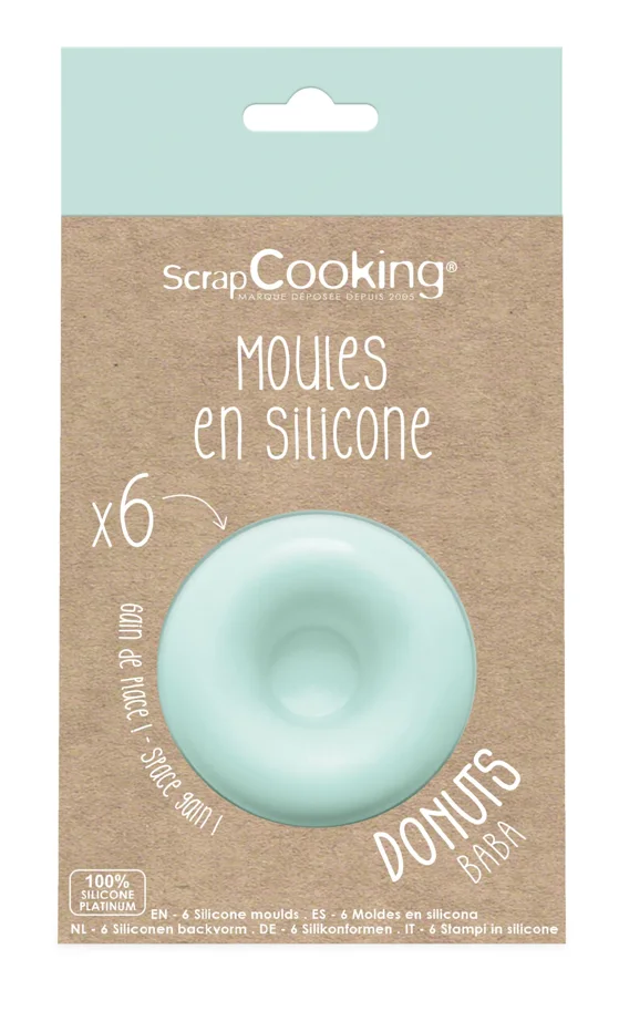 6er Set Silikonform Donuts