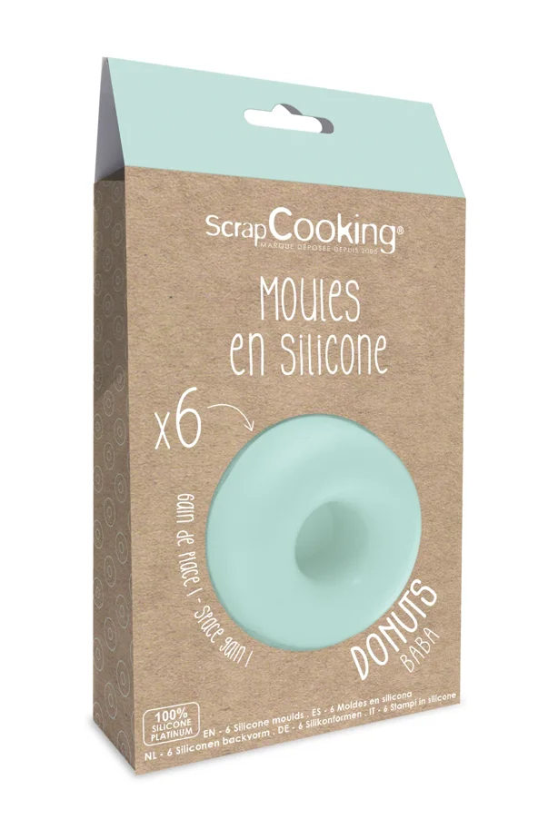 6er Set Silikonform Donuts