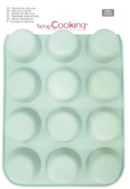 Silikonform 12 Muffins Funfetti