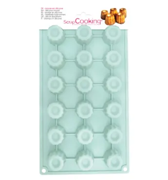 18er Silikonbackform Mini Cannelés