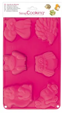 6er Silikon Backform Waldtiere