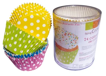 24 Stk. Papierförmchen Punkte