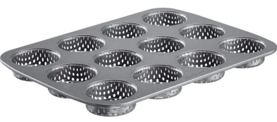 12er Burger Brötchen Backform Mini, 29x22cm