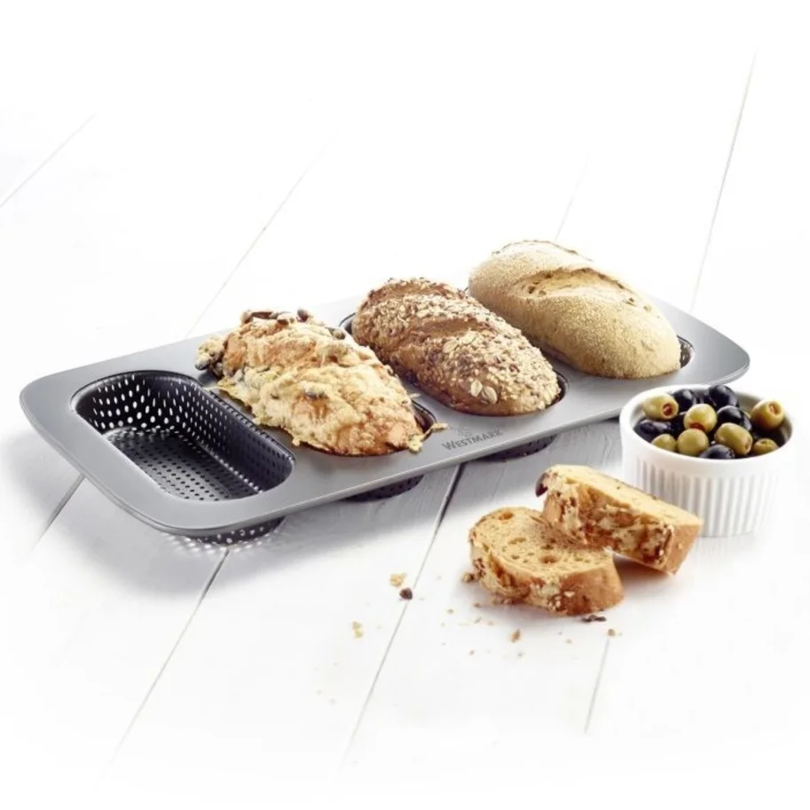4er Baguette Backform Mini, 35.6x21.5cm