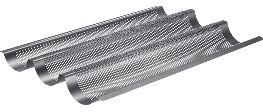 3er Baguette Backform Long, 38.5x28cm