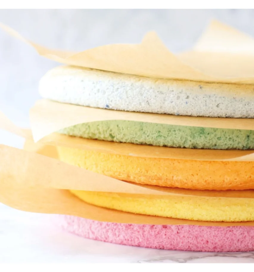 5er Set Backform für Schichtkuchen Silikon