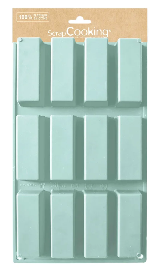 Silikonbackform für 12 mini Cakes