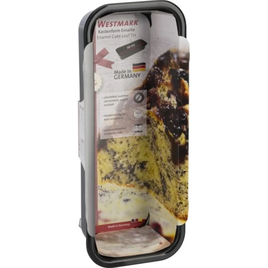 Cakeform Kasten Emaille, L 30cm