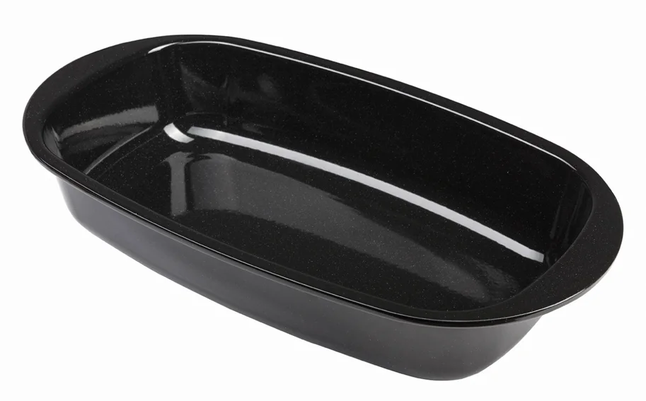 Brotbackform Emaille, L 32cm