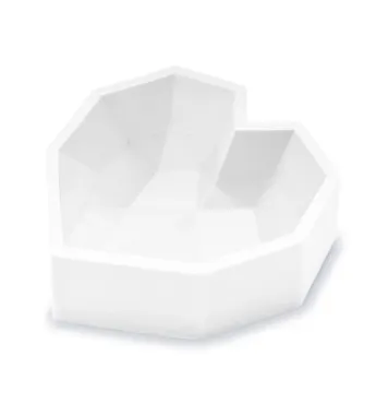 3D Silikonform Diamant Herz D17.5cm