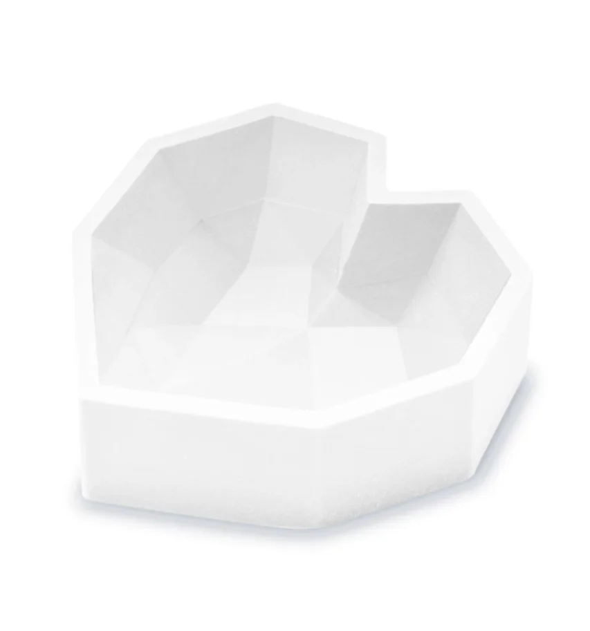 3D Silikonform Diamant Herz D17.5cm