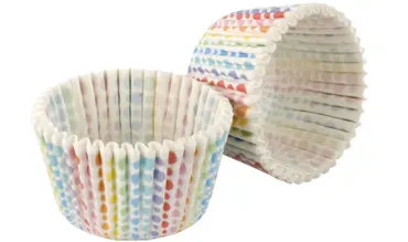 32 Stk. Cupcake Formen Rainbow weiss