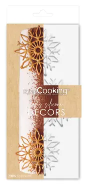 Backform für Kuchentopper Weihnachten Schneeflocken