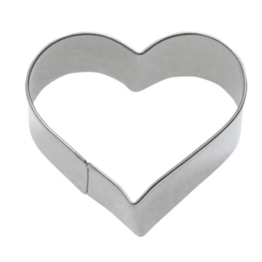 3er Set Terrassen-Ausstechformen Herz, 2,3,4cm Edelstahl