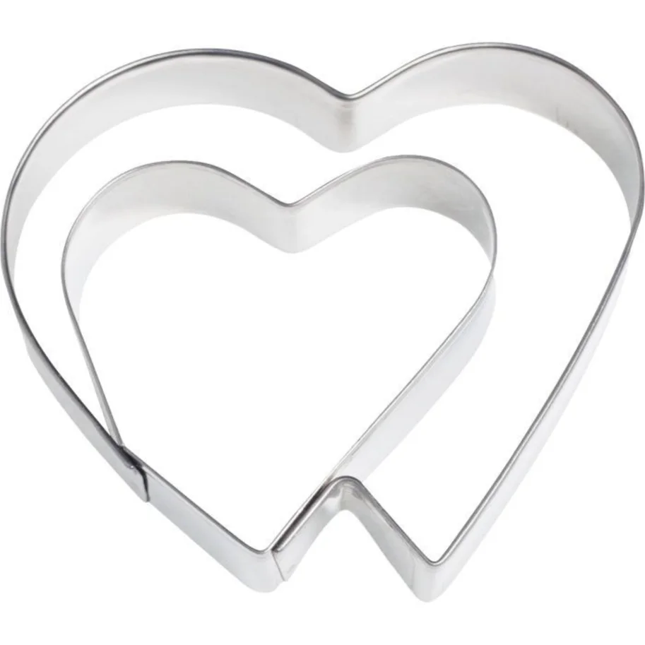 Ausstechform Doppelherz, 6.5cm