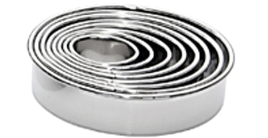 Ausstechersatz rund glatt 9tlg. D:3-11cm