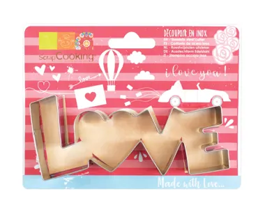 Ausstechform Wort Love 13x5cm