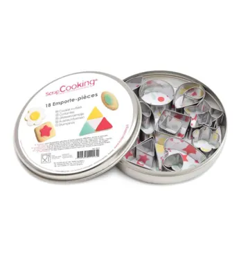 18-tlg. Set Ausstechformen Edelsltahl Mini Deko