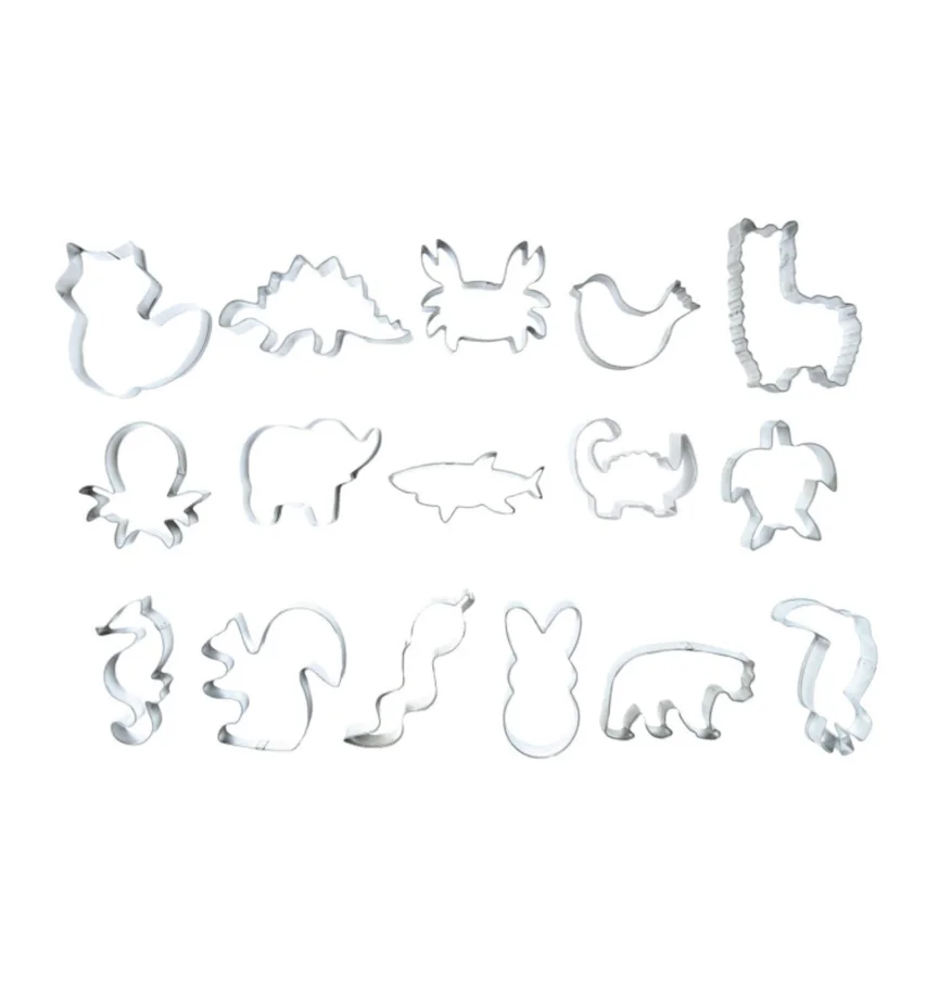 16er Set Ausstechformen Wildtiere