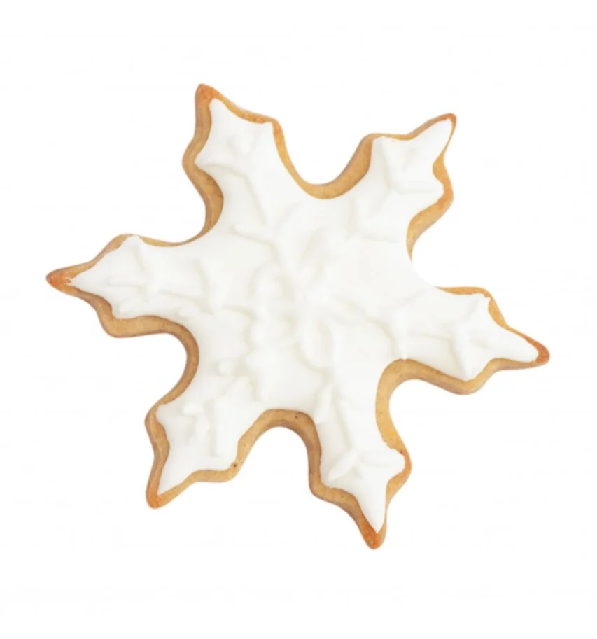 3 Stk. Ausstecher gold Schneeflocke Weihnachtsb. Wild