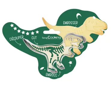 Ausstechform u. Holzpräger Dino