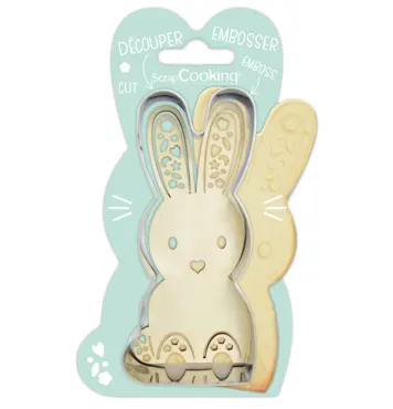 Ausstechform u. Holzpräger Hase