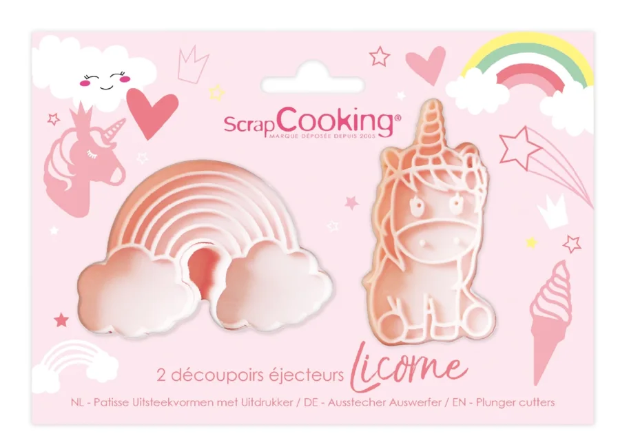 2er Set Ausstechformen Einhorn