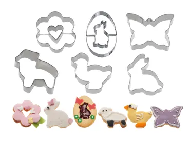 6-tlg. Set Ausstechform Ostern, Frühjahr