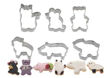 6-tlg. Set Ausstechform Animals