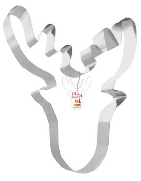 Edelstahlbackform Ausstechform XXL Rentier 33.6x30cm