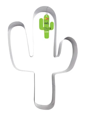 Edelstahlbackform Ausstechform XXL Kaktus 21.3x35.5cm