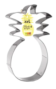 Edelstahlbackform Ausstechform XXL Ananas 29x26cm