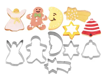 6-tlg. Set Ausstechform Weihnachten