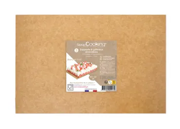 5er Set Kuchenunterlage Kraftpapier 20x30cm