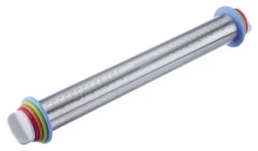 Teigroller Wallholz mit 4 Distanzringen, 43.5cm